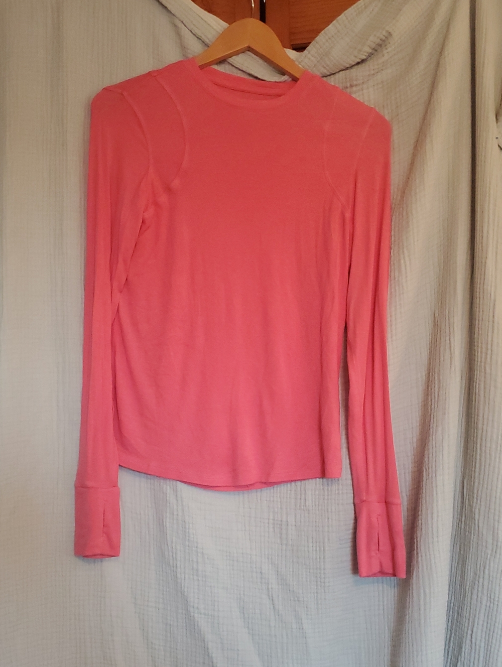 Avia Coral Ribbed Long Sleeve Top